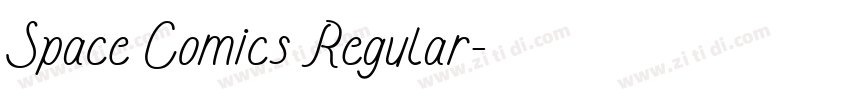 Space Comics Regular字体转换